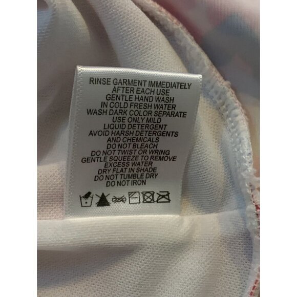 Kate Mack Girls Halter Top Swimwear Size 2T/2Y Ruffle Bottom Multicolor Hearts - Picture 9 of 10